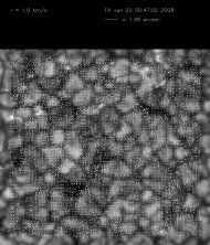 Velocity field of granules